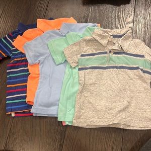 Set of 5 size 2T polo shirts | assorted brands